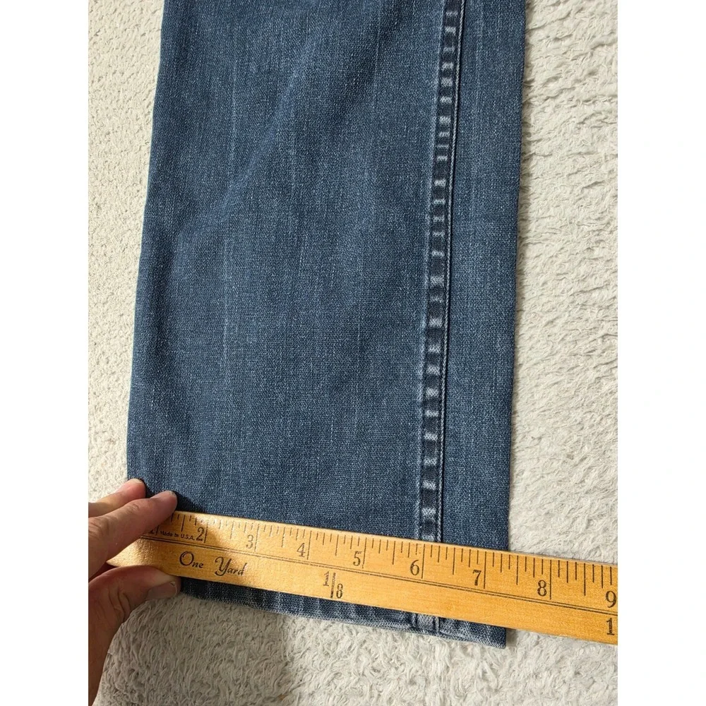 Levi's 513 Slim Straight Jeans Mens 32/30 Blue Stretch Denim Pants